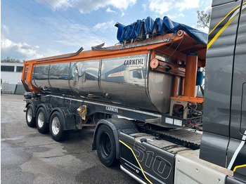 Semi-trailer jungkit Carnehl Thermo Stahlrundmulde/Luft/ Alufelgen: gambar 3
