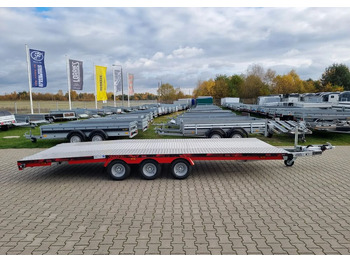 Trailer autotransporter baru TA-NO TA-NO Scorpio 55 PREMIUM laweta 3 osiowa 5.5m 3500kg DMC najazdy niski załadunek: gambar 2