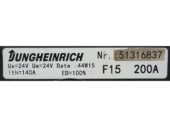 Sistem listrik untuk Peralatan untuk menangani material Jungheinrich 51316837 | Noodstop schakelaar Emergency disconnector 24V/200A for: gambar 3