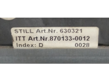 Dasbor untuk Peralatan untuk menangani material Still 630321 | Display for R60-S60 ITT art nr 870133-0012 index D Display for R60-S60 ITT art nr 870133-0012 index D: gambar 3 Dasbor untuk Peralatan untuk menangani material Still 630321 | Display for R60-S60 ITT art nr 870133-0012 index D Display for R60-S60 ITT art nr 870133-0012 index D: gambar 3