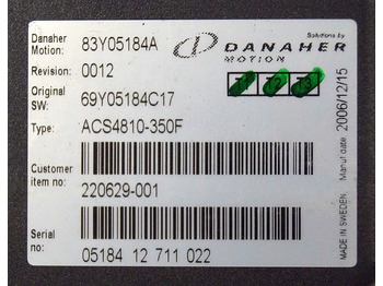 ECU untuk Peralatan untuk menangani material Toyota/BT 220629-001 | Danaher motion AC Superdrive motor controller 83Y05184A A: gambar 2