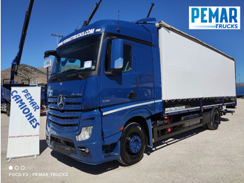 Truk dengan terpal samping MERCEDES-BENZ Actros 1836
