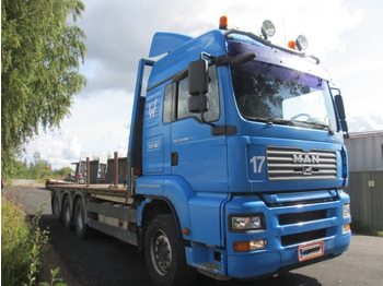 Truk flatbed MAN 33.480 8x4 rahtilavalla,jatkoperä: gambar 2
