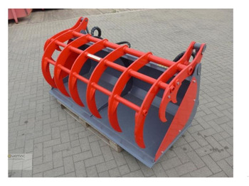 Peralatan silo baru Vemac Greifschaufel Silageschaufel Holzgreifer Forstzange 200cm NEU: gambar 2