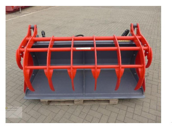 Peralatan silo baru Vemac Greifschaufel Silageschaufel Holzgreifer Forstzange 200cm NEU: gambar 3