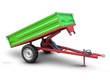 Trailer jungkit pertanian/ Tempat sampah baru Vemac Kippanhänger HKK1000 1ton Kipper Anhänger Heckkipper Traktor NEU: gambar 3