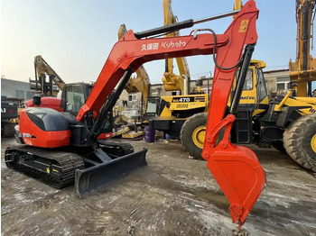 Ekskavator perayap Excellent Performance Used Kubota Kx183-5 Digger Second Hand Mini Excavator 8ton Mini Crawler Excavator kx183-5kx183-3 For Sale: gambar 2