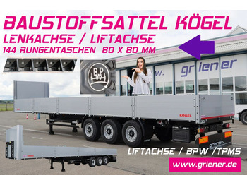 Semi-trailer flatbed KÖGEL SN