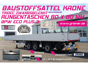 Semi-trailer flatbed KRONE SDP