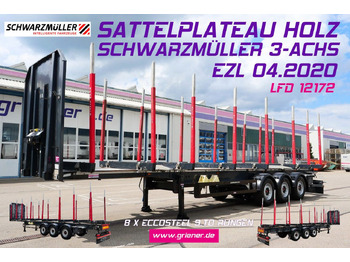 Semi-trailer pengangkut kayu SCHWARZMÜLLER