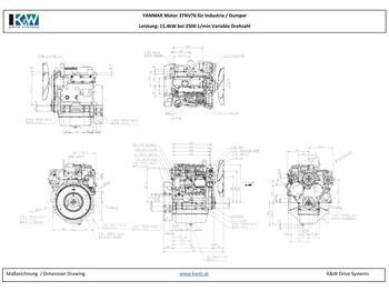 Mesin untuk Ekskavator mini baru Yanmar Motor 3TNV76: gambar 5
