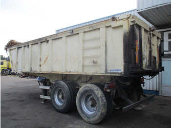 Semi-trailer jungkit Kaiser 2 axle , Steel tipper trailer , Drum Brakes , Spring Suspension: gambar 5