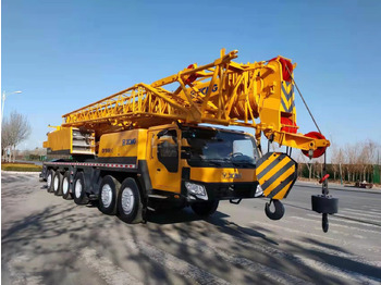 Derek bergerak XCMG 100 Ton used truck crane QY100 with 68 meter telescopic boom on sale: gambar 4