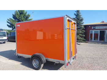 Trailer mobil Przyczepa NOWA Kontener Furgon z Trapem Najazd Towarowa Mocna: gambar 5