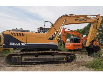 Ekskavator perayap Used Korea Hyundai 220LC-9s hydraulic Crawler Excavator Hyundai digger For Sale: gambar 3