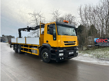 Truk flatbed 2013 Iveco Strails Dropside/Crane Truck: gambar 2