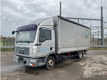 Truk dengan terpal samping 2007 MAN TGL12.210 4x2 Curtain Side Truck: gambar 3
