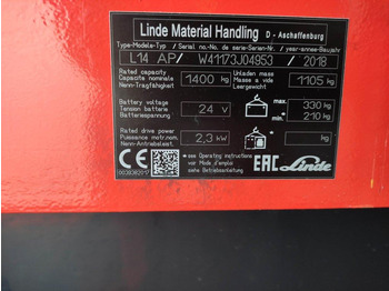 Penumpuk Linde L14-APi-1173: gambar 5