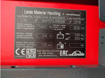 Penumpuk Linde L14i-1173: gambar 5