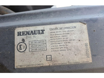 Mesin untuk Truk Renault SPRZEDAM KOMPLETNY PREMIUM DXI 11 440 EURO 3.   Renault: gambar 3