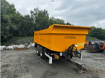 Trailer jungkit pertanian/ Tempat sampah 2016 Stronga DL1200 tractor trailer.: gambar 3