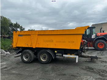 Trailer jungkit pertanian/ Tempat sampah 2016 Stronga DL1200 tractor trailer.: gambar 4