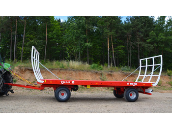 Trailer platform pertanian baru Metal-Fach Przyczepa platformowa do bel dwuosiowa T014/2 - 9t: gambar 2