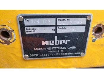 Roller mini DVH 701 Weber Walze Glattmantel Walze Rüttelwalze Dublex Vibrationswalze Rüttelplatte Strassenwalze Plattenverdichter DVH 603: gambar 5 Roller mini DVH 701 Weber Walze Glattmantel Walze Rüttelwalze Dublex Vibrationswalze Rüttelplatte Strassenwalze Plattenverdichter DVH 603: gambar 5