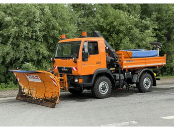 Truk jungkit MAN * MAN LE 10.220 *Kiper Wywrotka * 4x4 * Pług Piaskarka * Zimowe Utrzymanie * Sprowadzony * HDS MKG *: gambar 2
