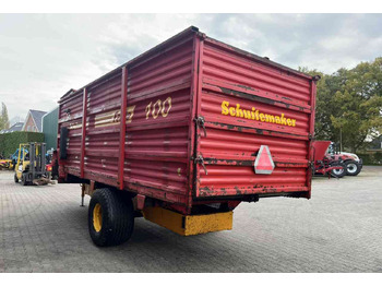 Trailer jungkit pertanian/ Tempat sampah Schuitemaker Feedo 100 Voerdoseerwagen, voerwagen, blokkenwagen, voermachines: gambar 4
