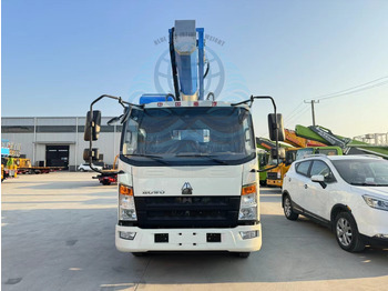 Platform udara yang dipasang di truk baru SINOTRUK HOWO 45ft-69ft: gambar 2