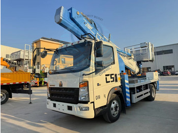 Platform udara yang dipasang di truk baru SINOTRUK HOWO 45ft-69ft: gambar 3