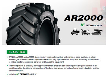 Ban untuk Pemanen gabungan baru Advance AR2000 IF 1050/50R32 CFO for combine harvester and tractor.: gambar 4 Ban untuk Pemanen gabungan baru Advance AR2000 IF 1050/50R32 CFO for combine harvester and tractor.: gambar 4