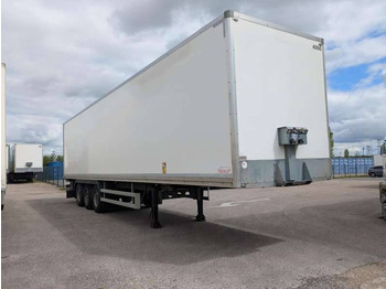 Semi-trailer kotak tertutup