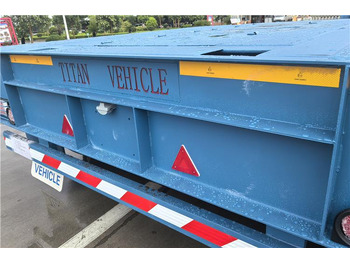 Semi-trailer low bed untuk pengangkutan mesin berat baru TITAN 2 Axle 80 Ton Detachable Gooseneck Trailer for Sale In Nigeria: gambar 4