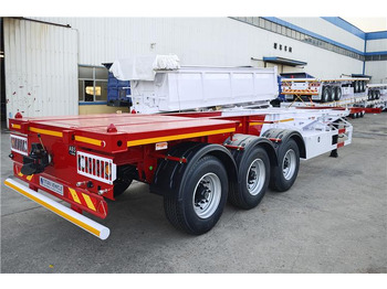 Semi-trailer sasis untuk pengangkutan kontainer baru TITAN 3 Axle 40ft Container Chassis Trailer for Sale In Guam: gambar 5