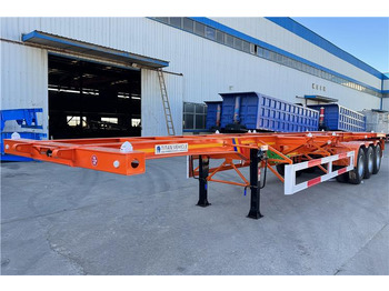 Semi-trailer sasis untuk pengangkutan kontainer baru TITAN Tri Axle Skeletal Trailer for Sale In Uganda: gambar 3
