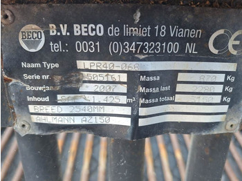 Ember untuk Peralatan konstruksi Ahlmann AZ150-Beco LPR40-068-Skeleton bucket/Siebschaufel: gambar 4 Ember untuk Peralatan konstruksi Ahlmann AZ150-Beco LPR40-068-Skeleton bucket/Siebschaufel: gambar 4