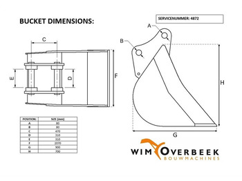 Ember Liebherr 2,05 mtr - Bucket/Schaufel/Dichte bak: gambar 5 Ember Liebherr 2,05 mtr - Bucket/Schaufel/Dichte bak: gambar 5