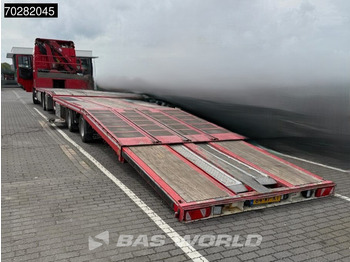 Truk flatbed, Truk derek DAF XF 440 6X2 NL-Truck Transporter HMF 900-K2 Kran Winch Lift-Lenkachse Euro 6: gambar 3