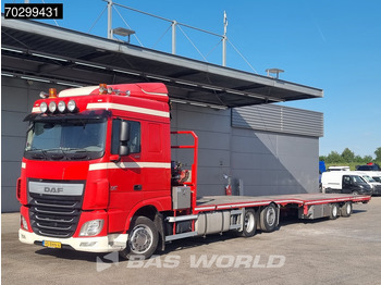 Truk flatbed, Truk derek DAF XF 440 6X2 NL-combi Transporter HMF 900-K2 Kran Winch Lift-Lenkachse Euro 6: gambar 5 Truk flatbed, Truk derek DAF XF 440 6X2 NL-combi Transporter HMF 900-K2 Kran Winch Lift-Lenkachse Euro 6: gambar 5
