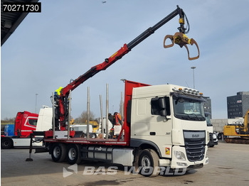 Truk logging, Truk derek DAF XF 510 6X4 Jonsered Z-Crane SC ACC Retarder Euro 6: gambar 3