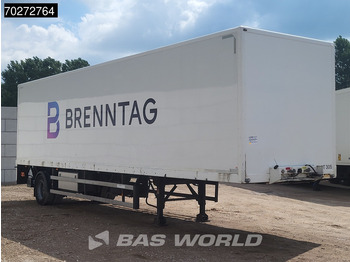 Semi-trailer kotak tertutup Groenewegen DRO 10 10 B Lenkachse TÜV 02/26 Tailgate City: gambar 3