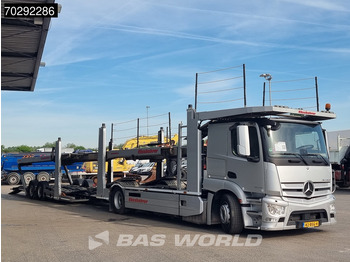 Truk pengangkut mobil Mercedes-Benz Actros 1843 4X2 NL-Truck Combi Car Transporter Kässbohrer 8 Cars Hydraulic Winch: gambar 2