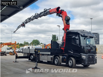 Truk flatbed, Truk derek baru Renault C 520 8X2 Palfinger PK65002 SH Crane Jib Winch Lift+steering Axle Euro 6: gambar 3