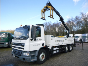 Truk flatbed, Truk derek D.A.F. CF 75.310 6X2 RHD + Terex TCL 92.2: gambar 1