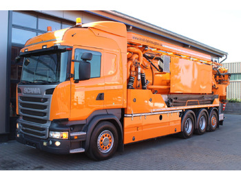 Truk vakum Scania R450 8x4 Kroll 19m³ Wasserrückgewinner Kombi-HD: gambar 4