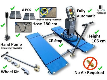 Peralatan bengkel TSC3000E mobile car scissor lift with electrical release - 230V: gambar 2