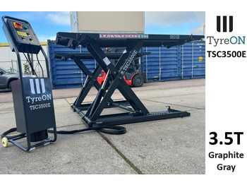 Peralatan bengkel TSC3500E mobile midrise car scissor lift with electrical release - Capacity 3,5T - Lifting height 125 cm - 230V - Graphite gray: gambar 2 Peralatan bengkel TSC3500E mobile midrise car scissor lift with electrical release - Capacity 3,5T - Lifting height 125 cm - 230V - Graphite gray: gambar 2