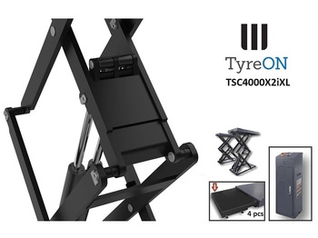 Peralatan bengkel TSC4000X2iXL In floor scissor lift - Double extensions - 12 cm installation depth - Hydromechanically locked - No compressed air required - 4T: gambar 4